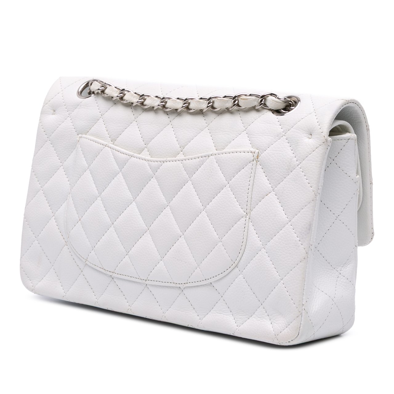 Chanel Medium Classic Caviar Double Flap Wit