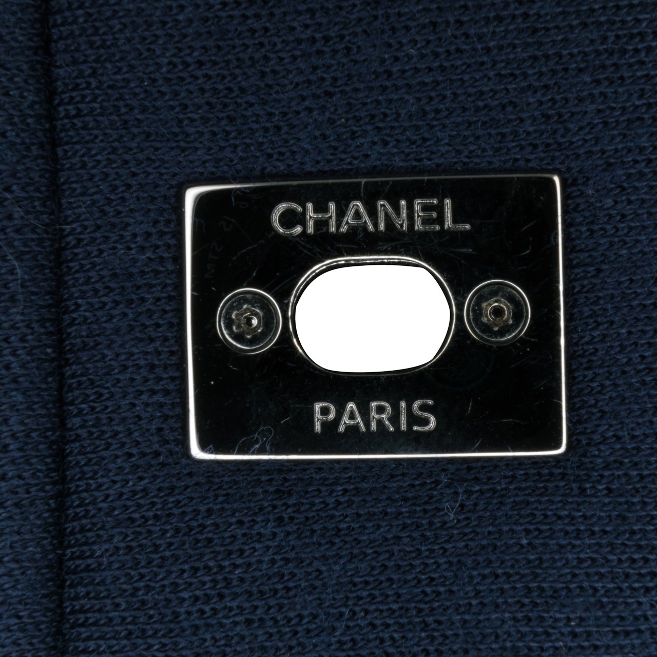 Chanel Small Jersey Tweed Flap Blauw
