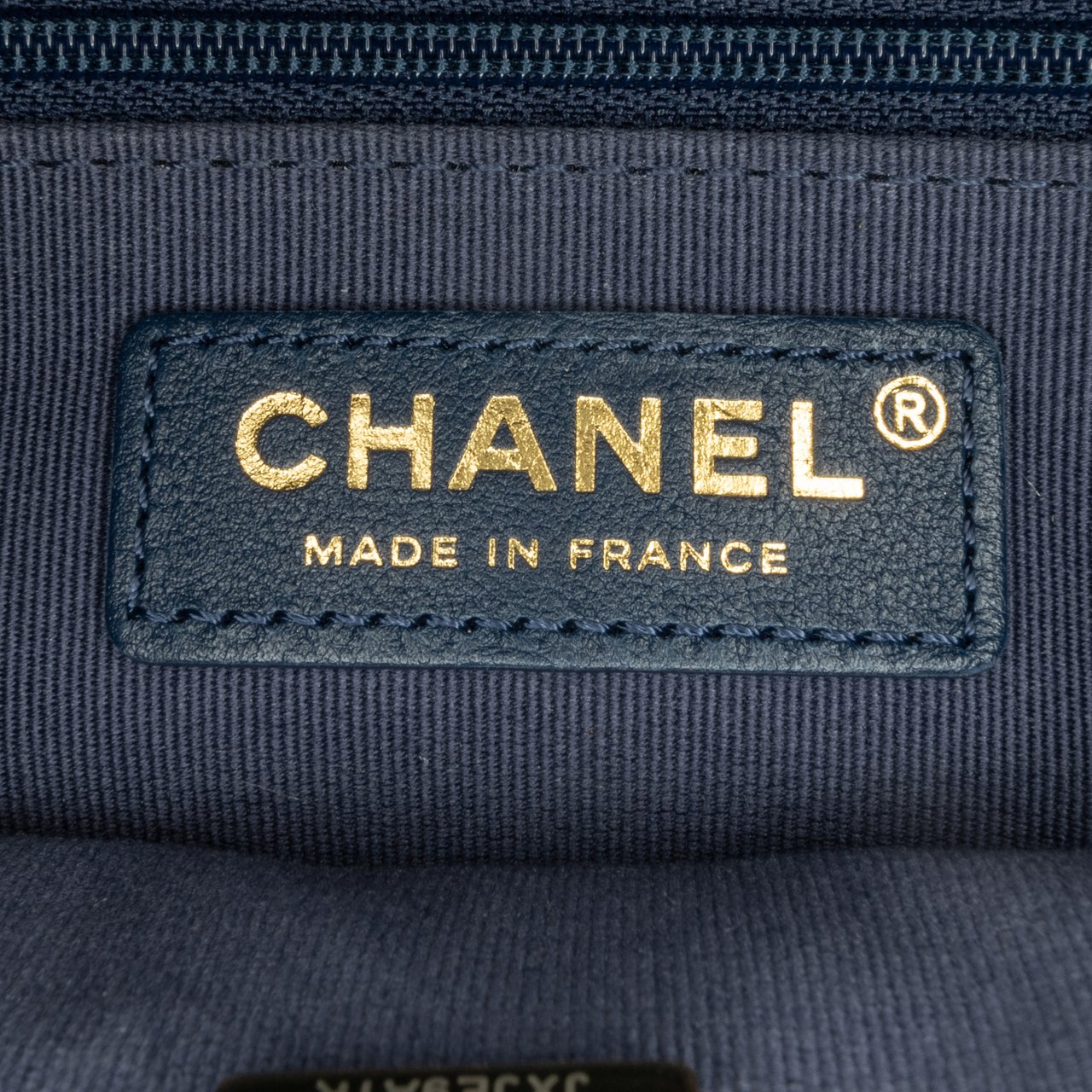 Chanel Small Tweed School Memory Top Handle Flap Blauw