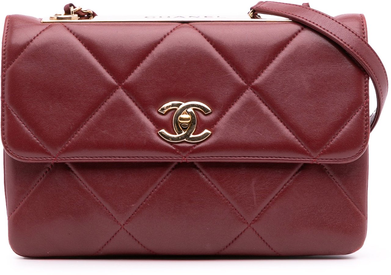 Chanel Quilted Lambskin Trendy CC Flap Rood