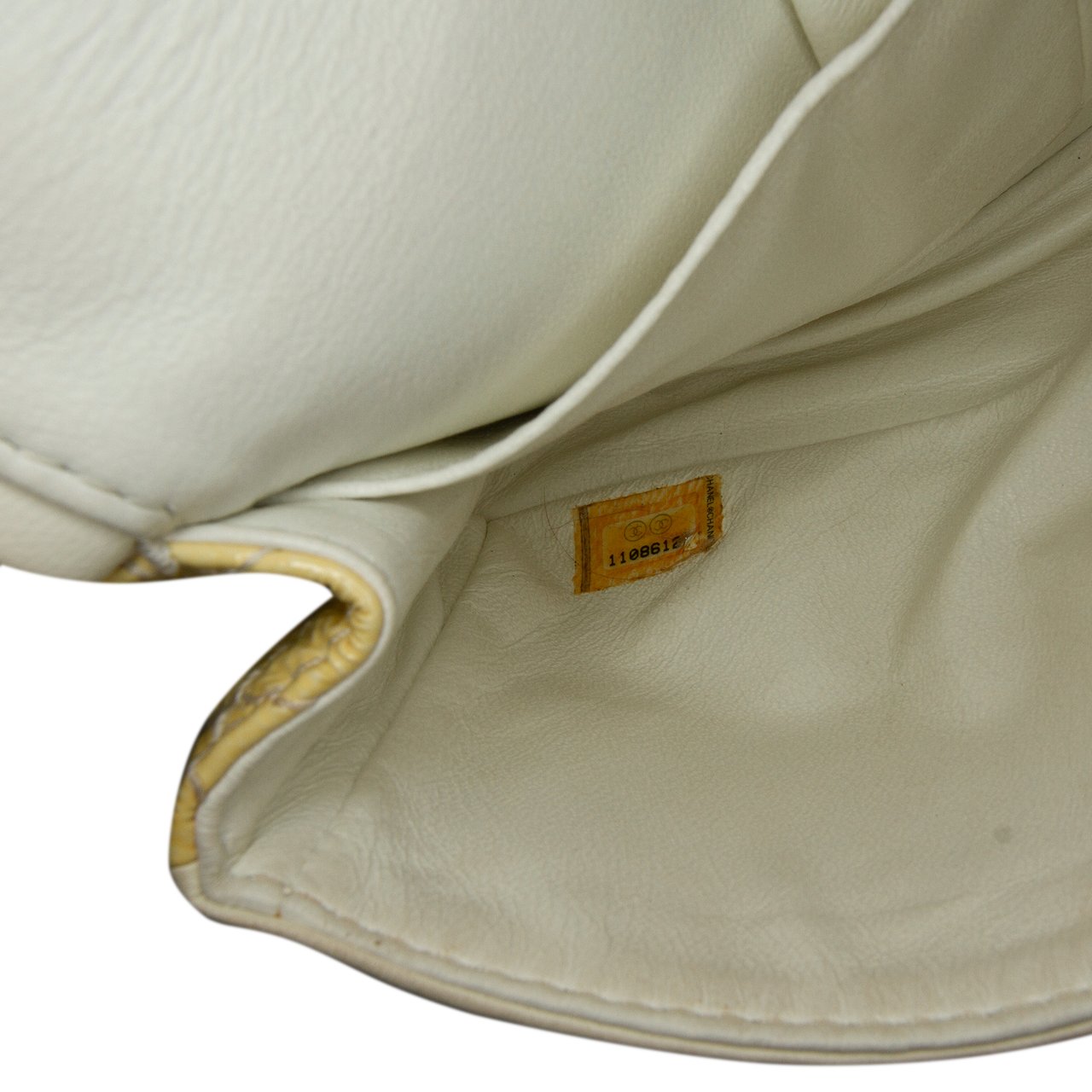 Chanel Mini Reissue 2.55 Patent Double Flap Geel