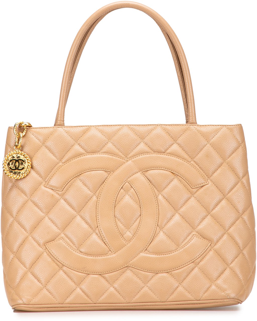 Chanel Caviar Medallion Tote Bruin
