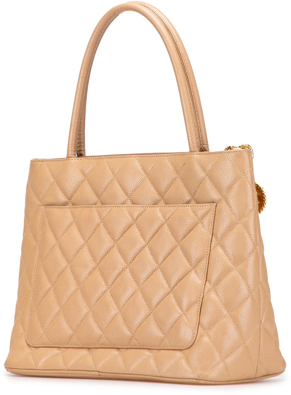 Chanel Caviar Medallion Tote Bruin