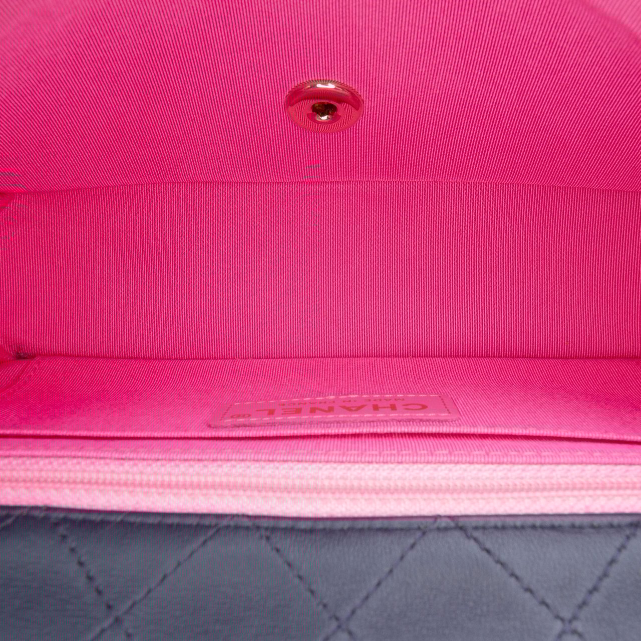 Chanel Mini Rectangular Classic Multicolor Cotton Stitched Single Flap Zwart