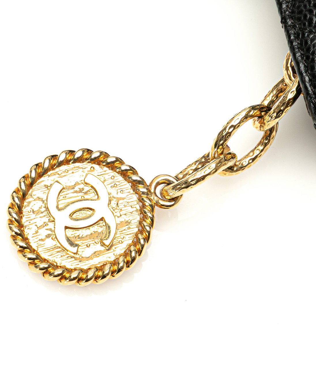 Chanel Caviar Medallion Tote Zwart
