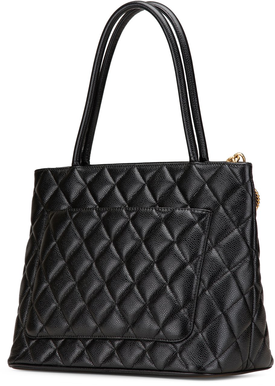 Chanel Caviar Medallion Tote Zwart