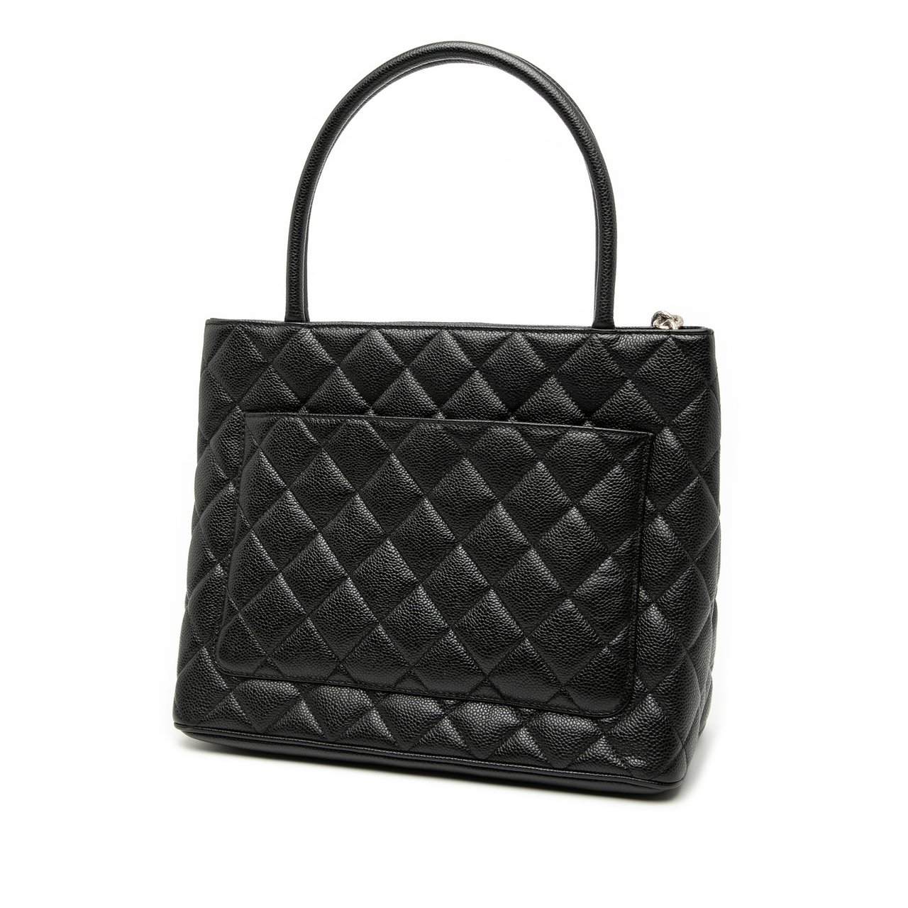 Chanel Caviar Medallion Tote Zwart