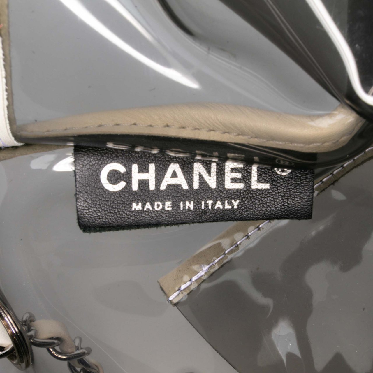 Chanel Large PVC and Lambskin Naked Flap Zwart
