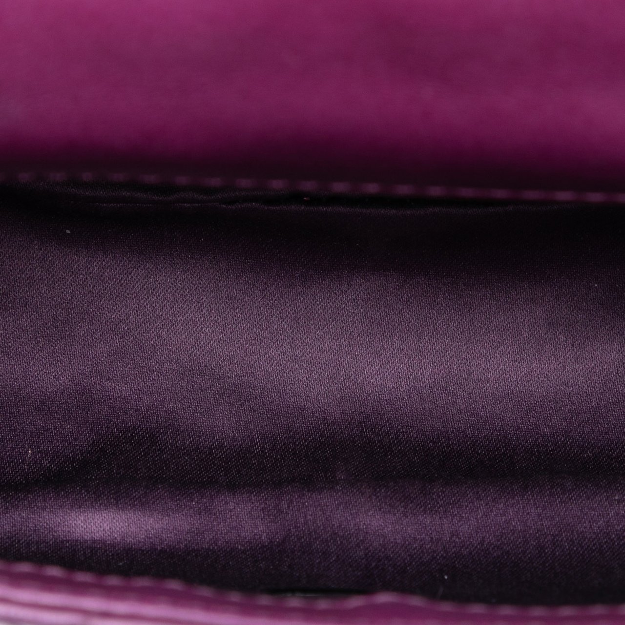 Chanel Extra Mini Rectangular Lambskin Beaded Single Flap Paars