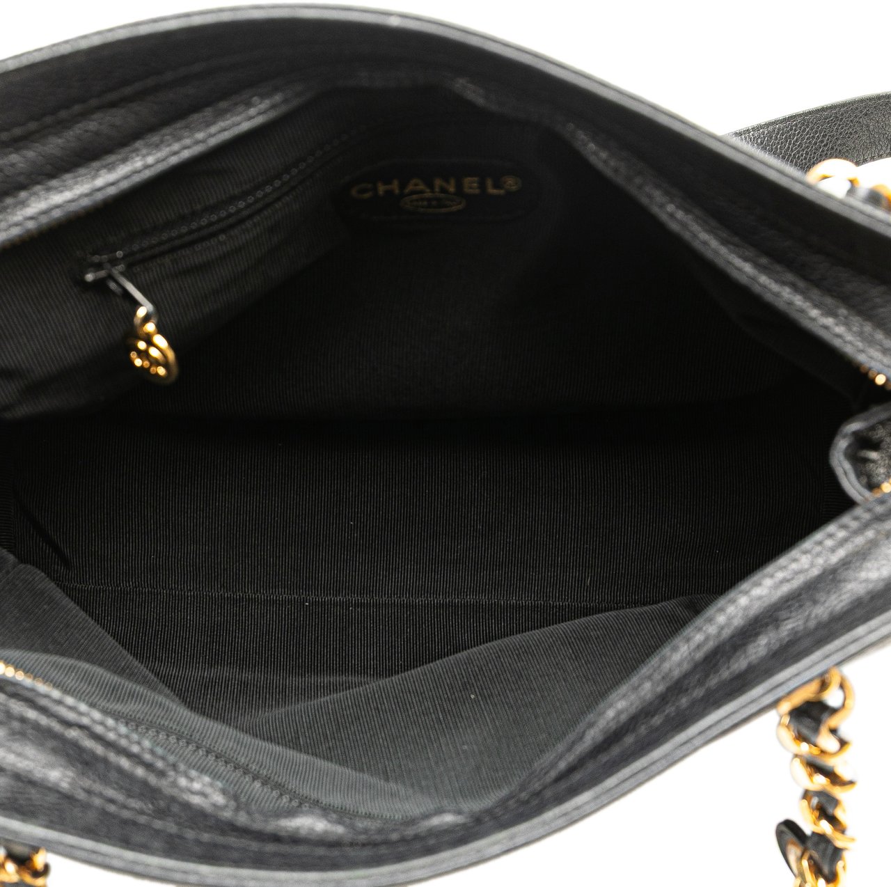 Chanel Triple CC Caviar Shoulder Bag Zwart