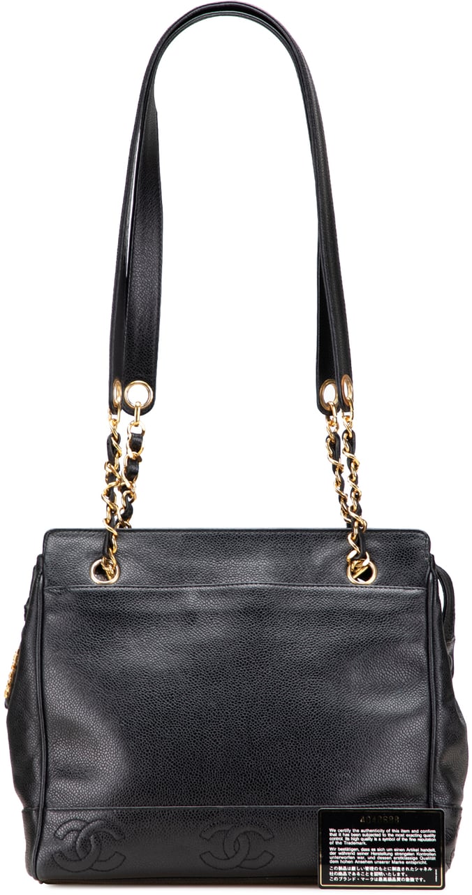 Chanel Triple CC Caviar Shoulder Bag Zwart