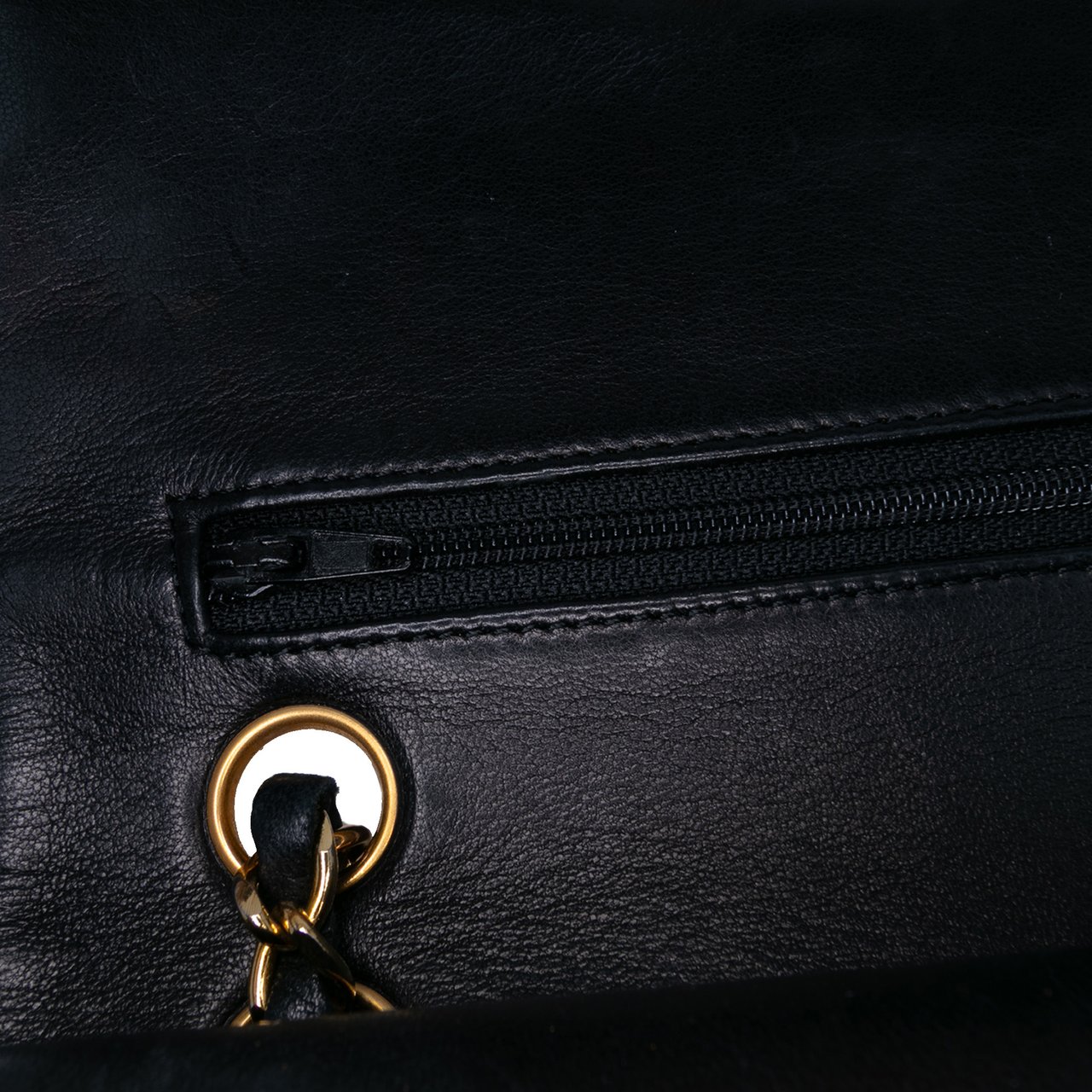Chanel Small Classic Lambskin Double Flap Zwart