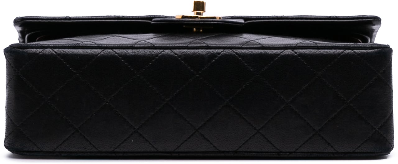 Chanel Small Classic Lambskin Double Flap Zwart