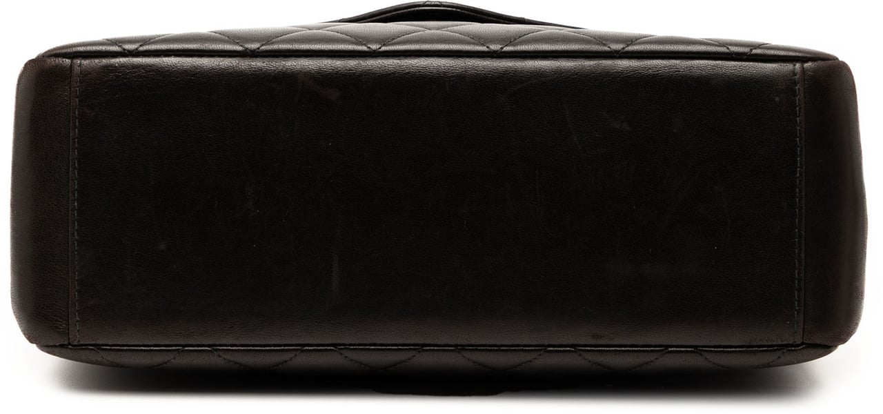 Chanel CC Quilted Lambskin Handbag Zwart