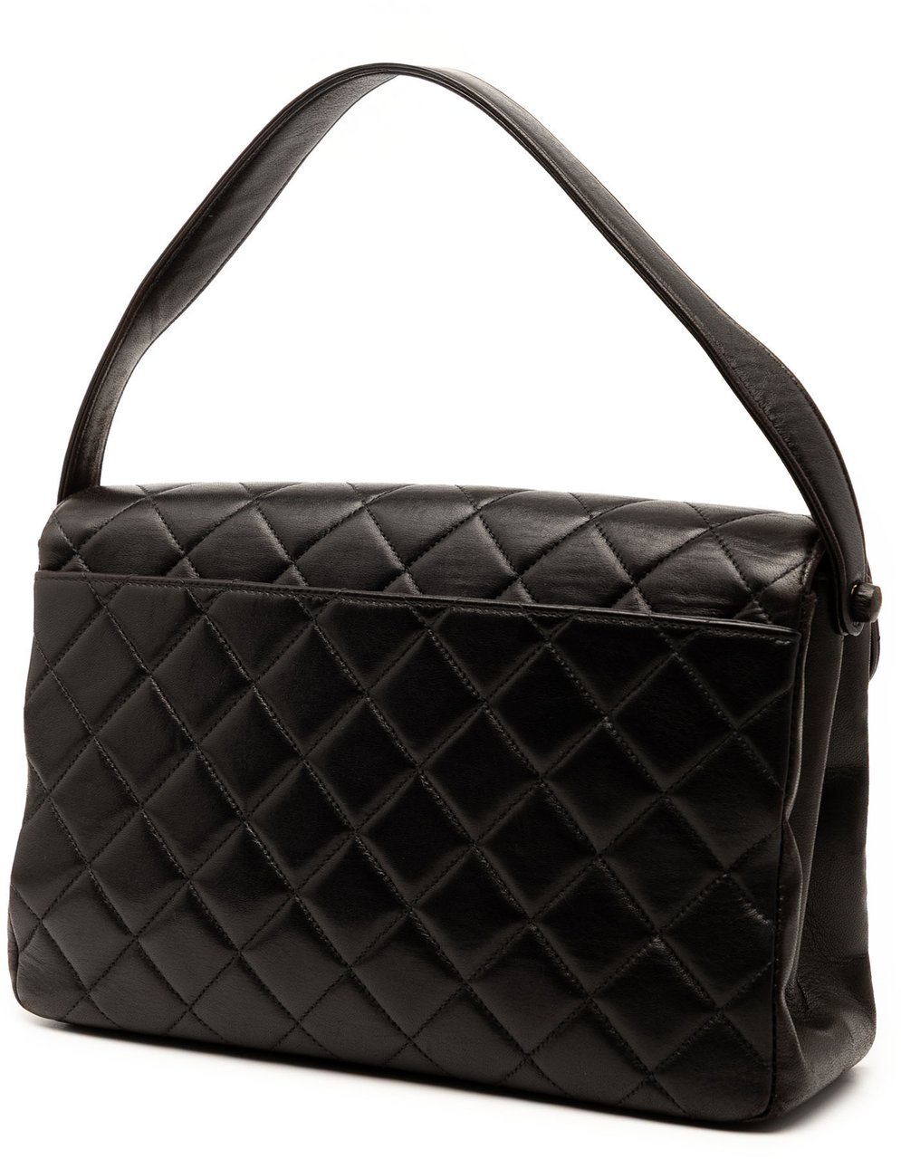 Chanel CC Quilted Lambskin Handbag Zwart