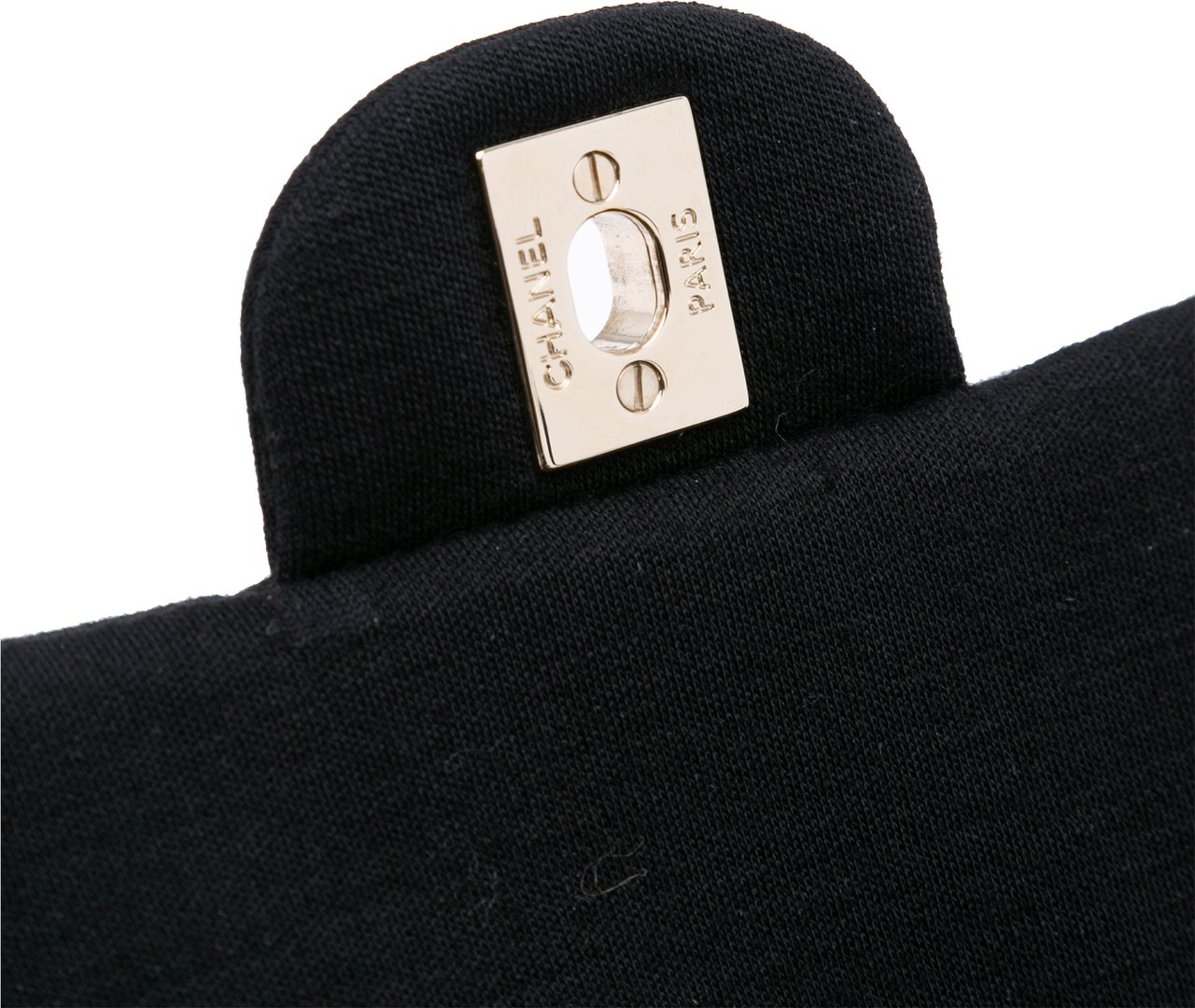 Chanel Mini Rectangular Classic Jersey Single Flap Zwart