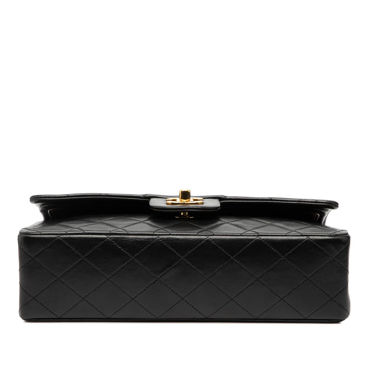 Chanel Medium Classic Lambskin Double Flap Zwart
