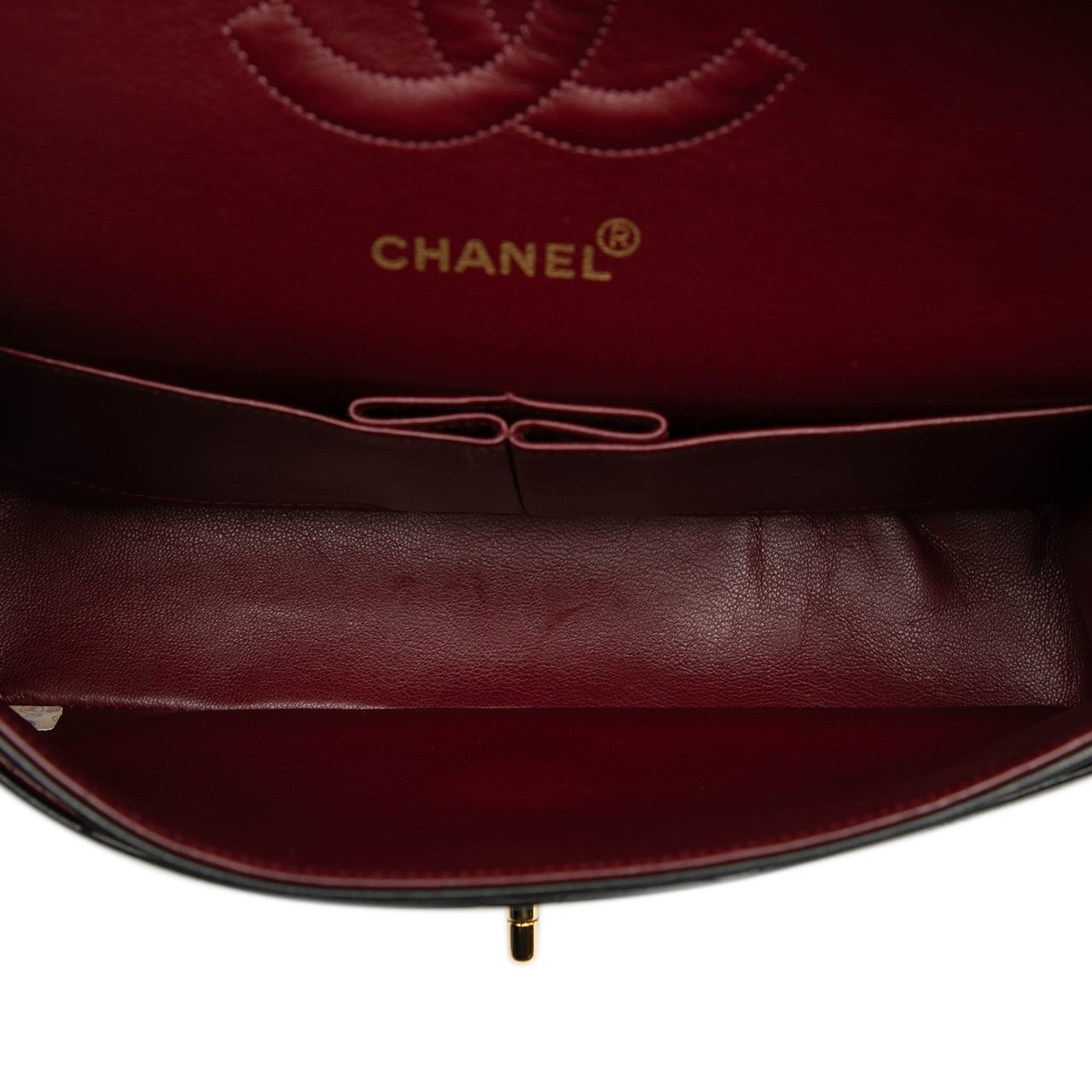 Chanel Medium Classic Lambskin Double Flap Zwart