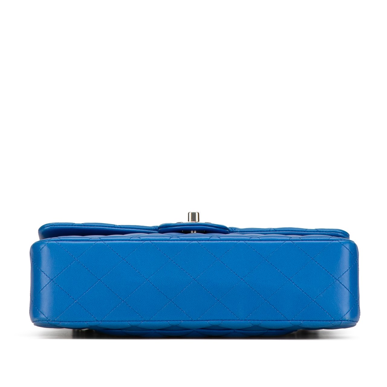 Chanel Medium Classic Lambskin Double Flap Blauw