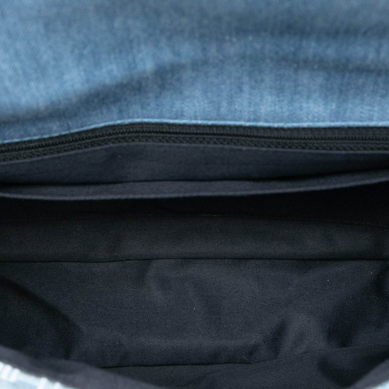 Chanel Medium Embroidered Denim Perfume Bottle Single Flap Blauw