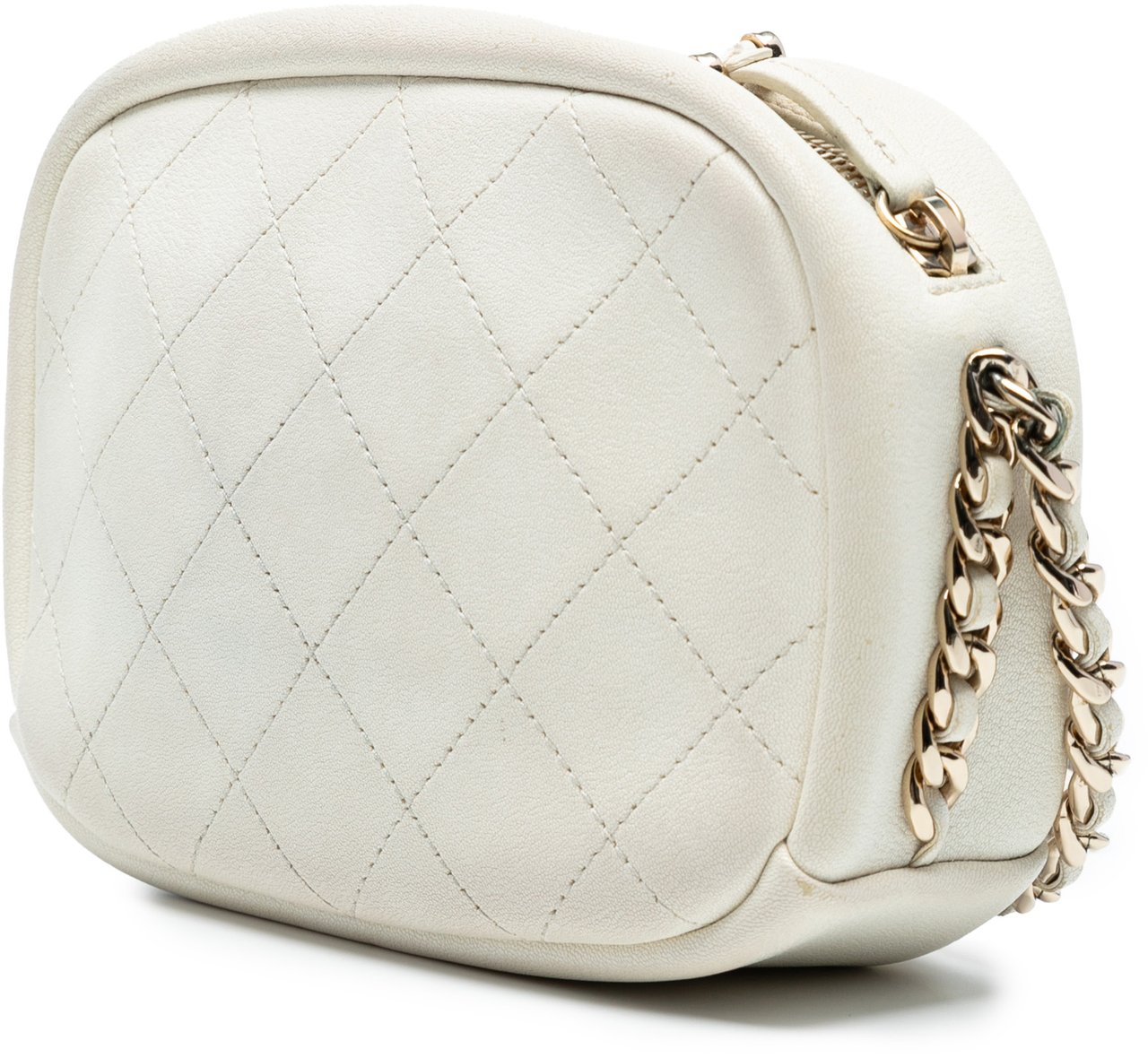 Chanel Small Quilted Goatskin Casual Trip Camera Bag Wit