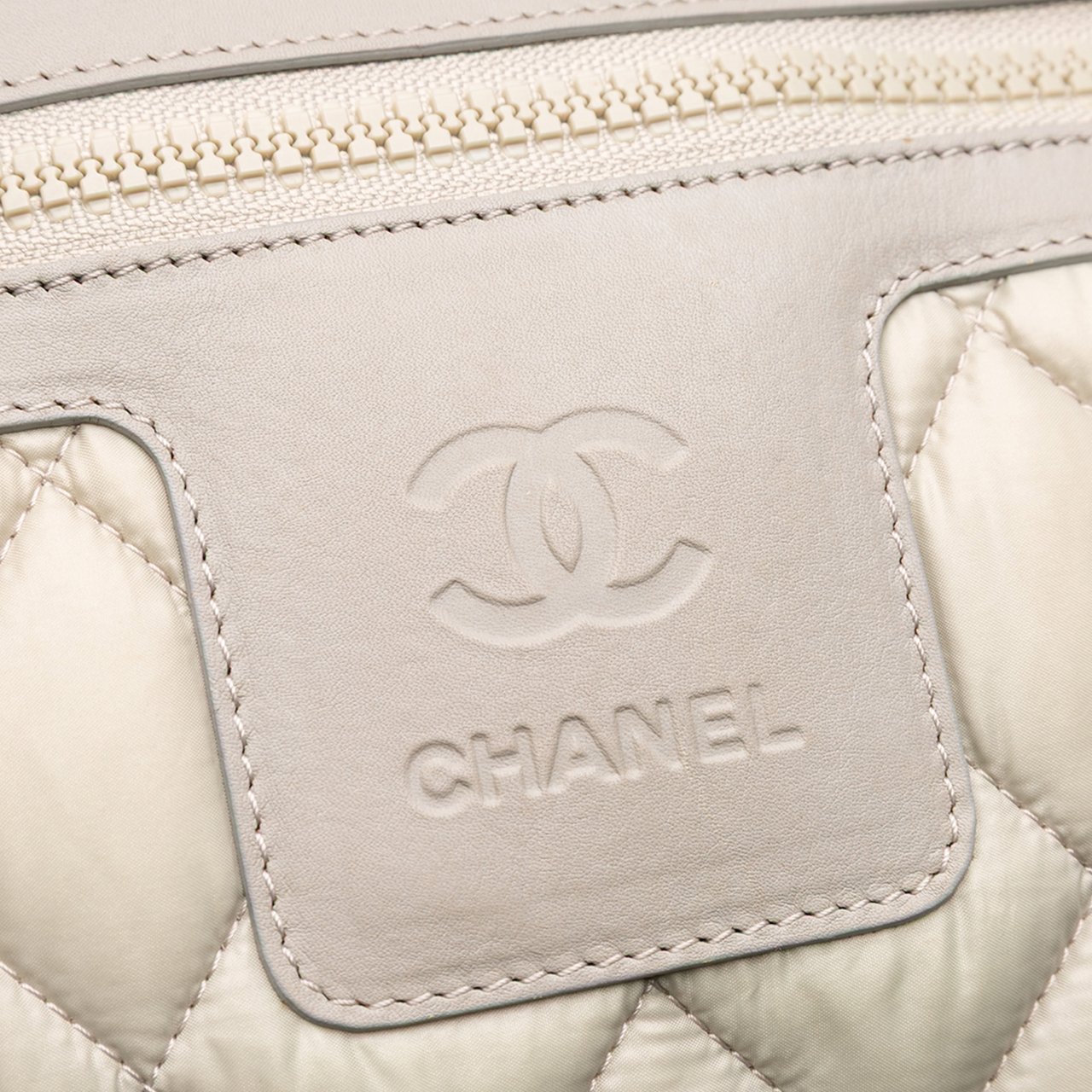 Chanel Medium Nylon Coco Cocoon Bowling Bag Bruin