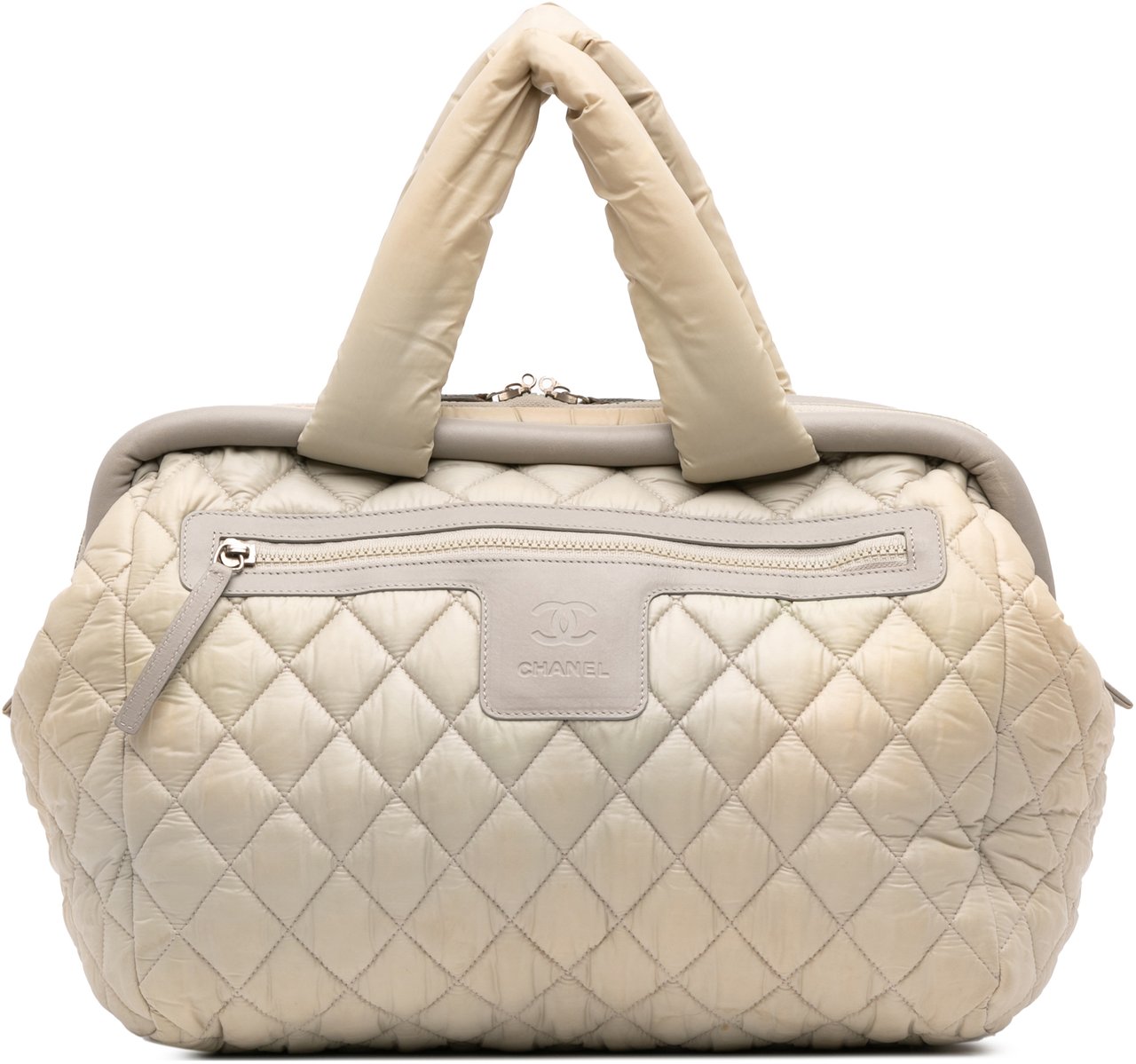 Chanel Medium Nylon Coco Cocoon Bowling Bag Bruin
