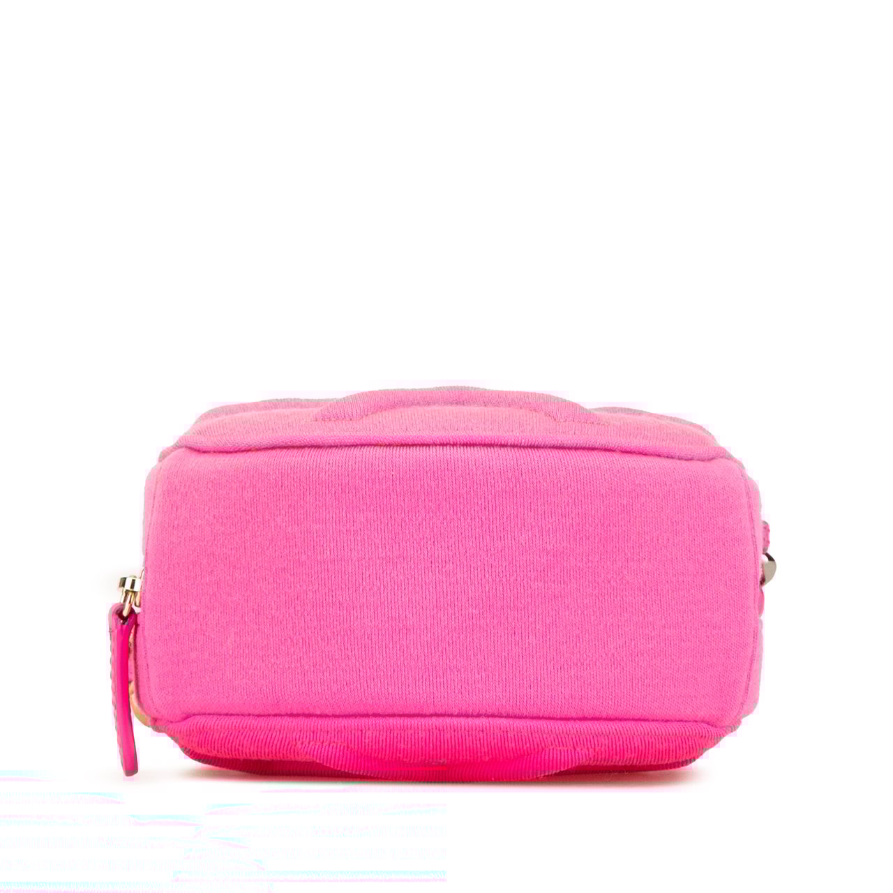 Chanel Jersey 19 Round Clutch on Chain Roze