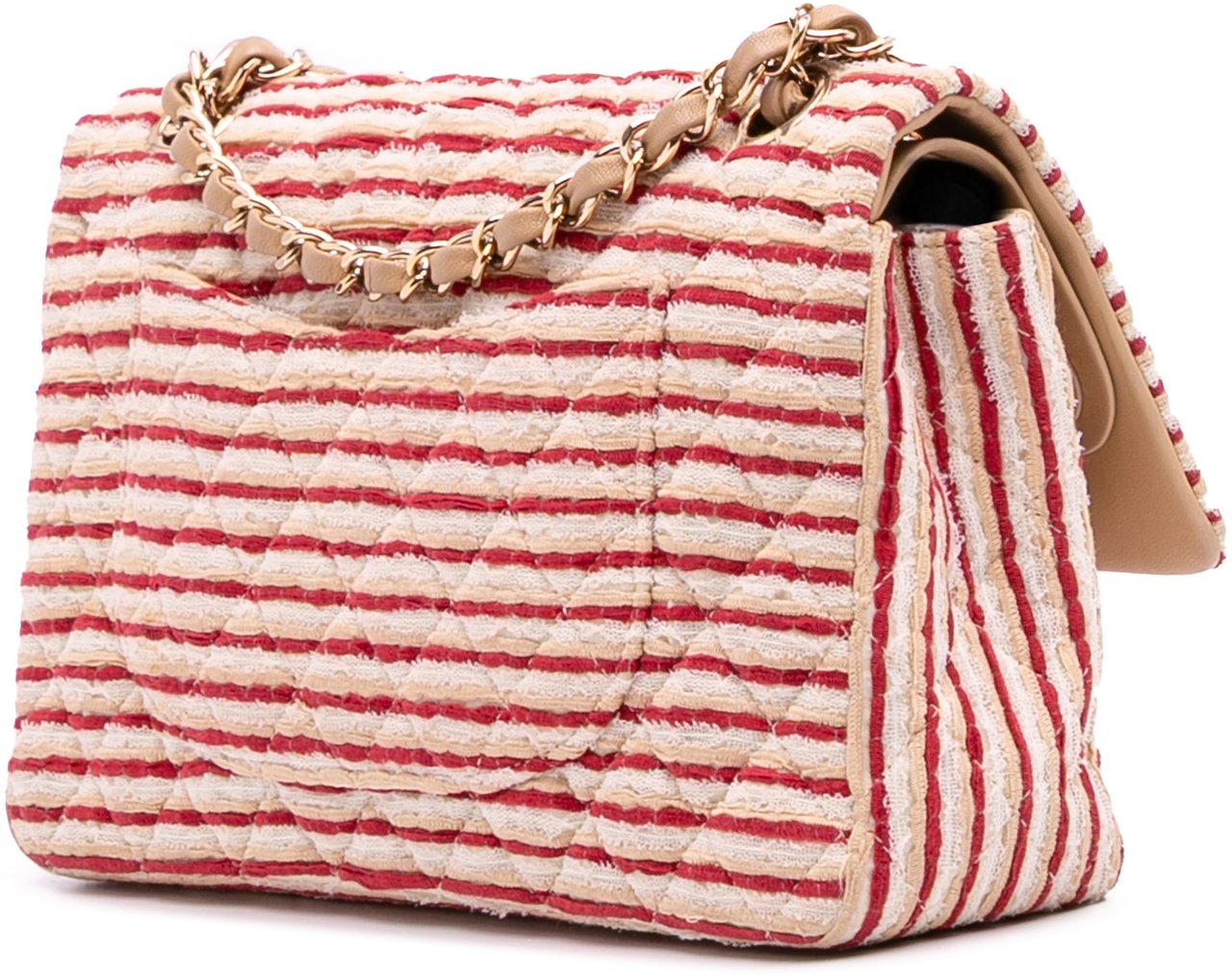 Chanel Medium Classic Jersey Coco Sailor Double Flap Rood