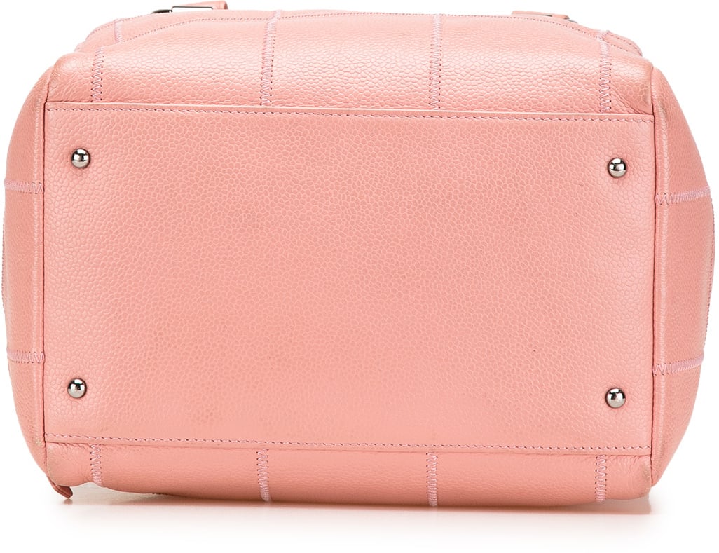Chanel Small Choco Bar Caviar Shoulder Bag Roze