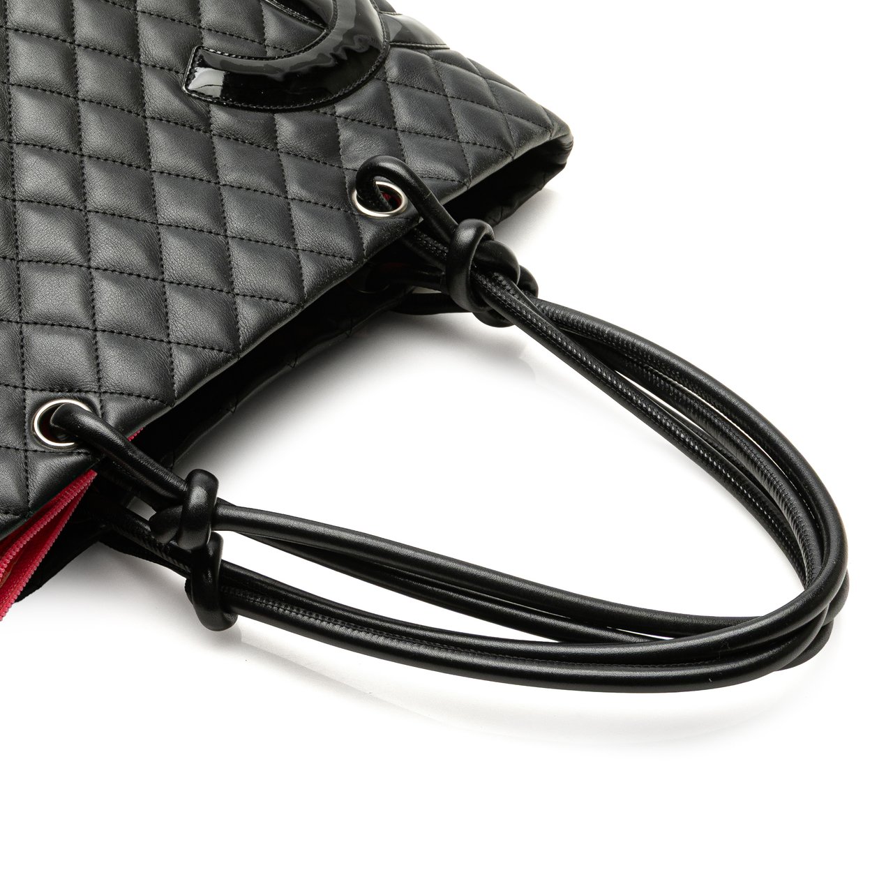 Chanel Large Quilted Calfskin Cambon Ligne Tote Zwart