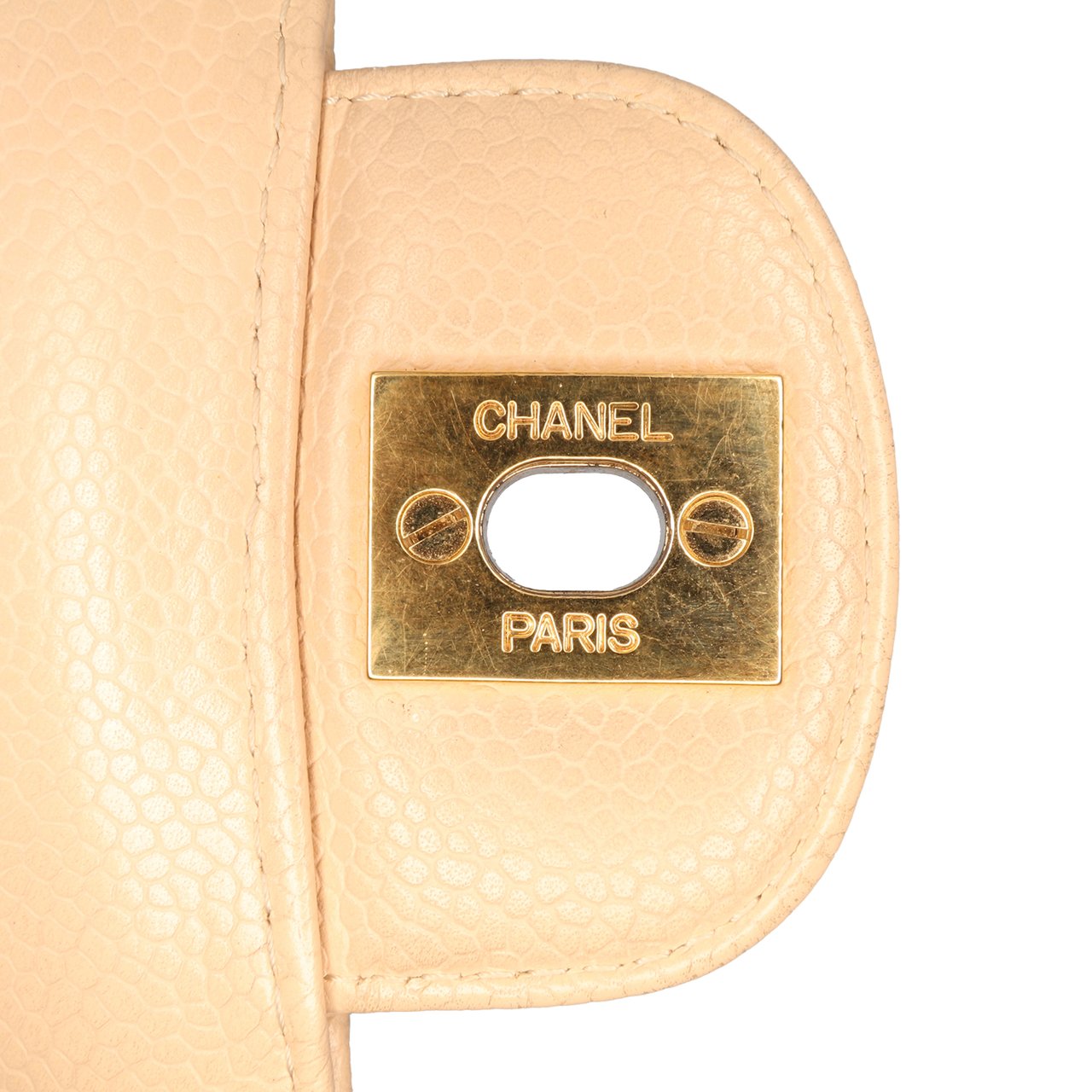 Chanel Medium Classic Caviar Double Flap Bruin
