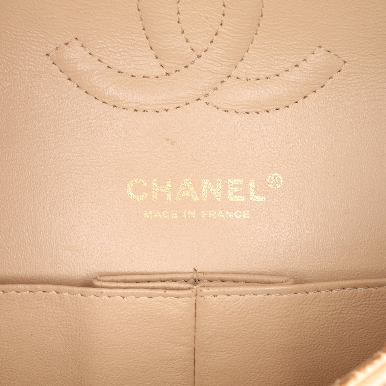 Chanel Medium Classic Caviar Double Flap Bruin
