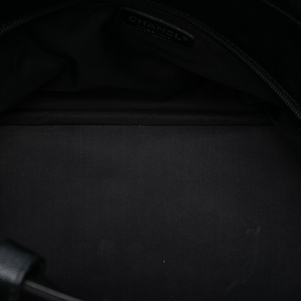 Chanel Large Quilted Coated Canvas Paris Biarritz Tote Zwart