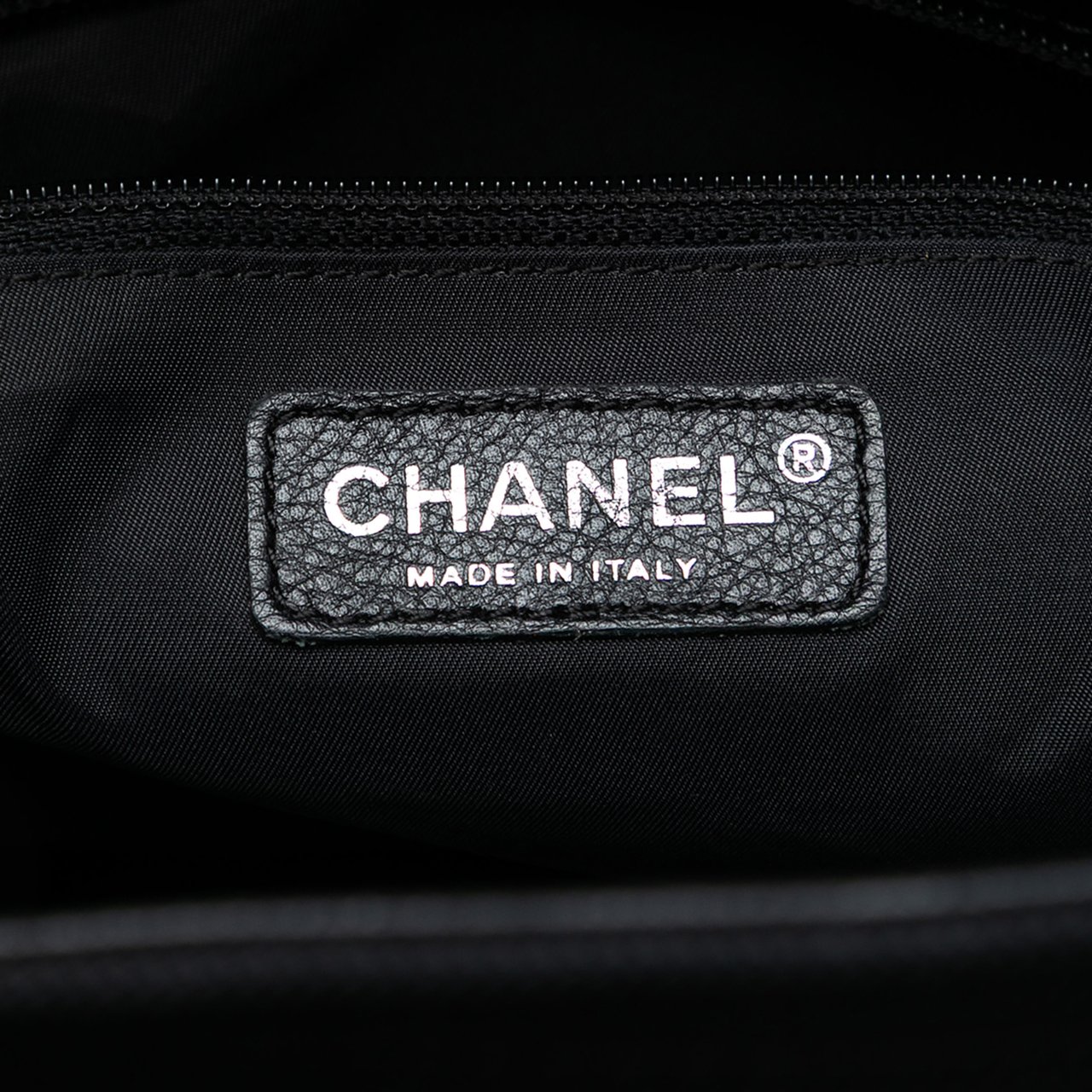 Chanel Large Quilted Coated Canvas Paris Biarritz Tote Zwart