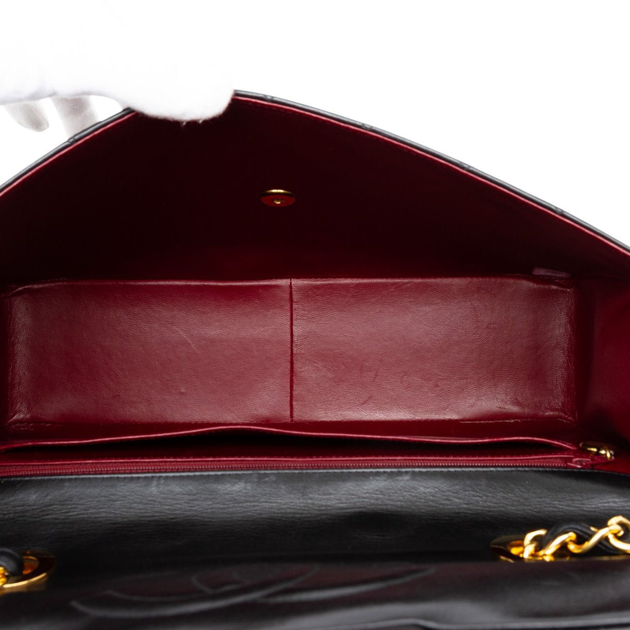 Chanel Maxi XL Classic Lambskin Single Flap Zwart