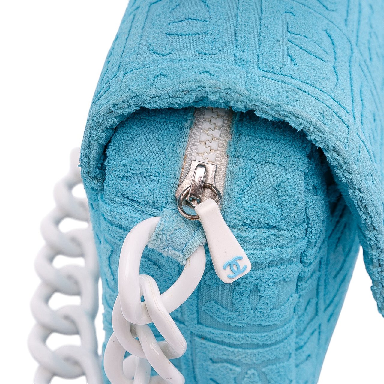 Chanel Terry Cloth Sport Line Flap Blauw