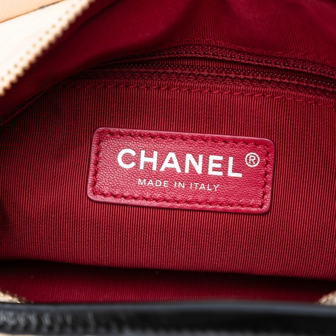 Chanel Small Bicolor Aged Calfskin Gabrielle Crossbody Bruin