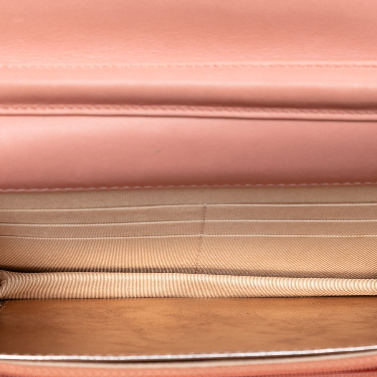 Chanel CC Quilted Bicolor Lambskin Wallet On Chain Roze