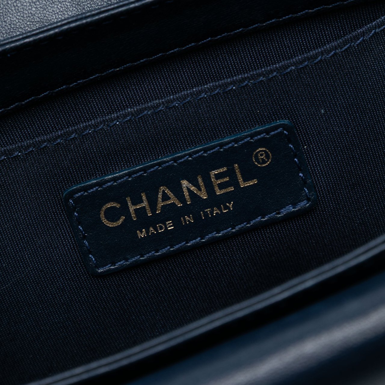 Chanel Mini CC Quilted Mixed Fibers and Lambskin Double Flap Blauw