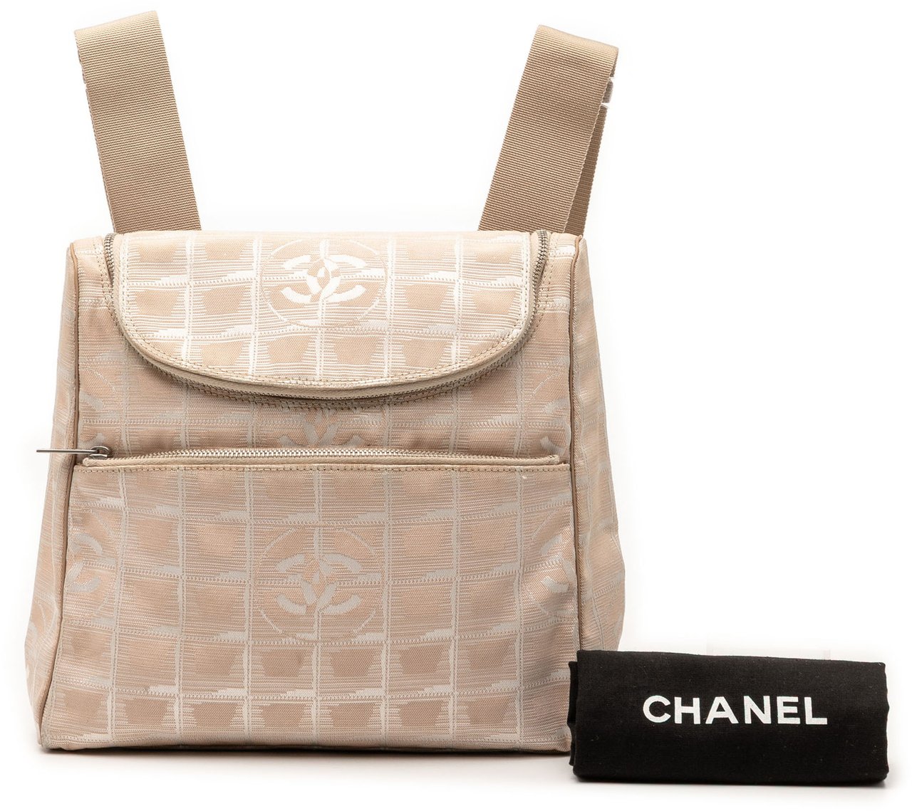 Chanel New Travel Line Nylon Backpack Bruin