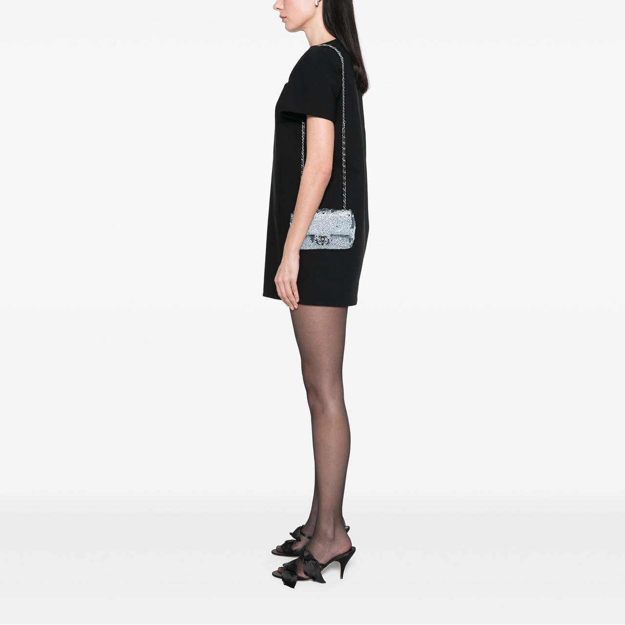 Chanel CC Printed Sequin Single Flap Wit