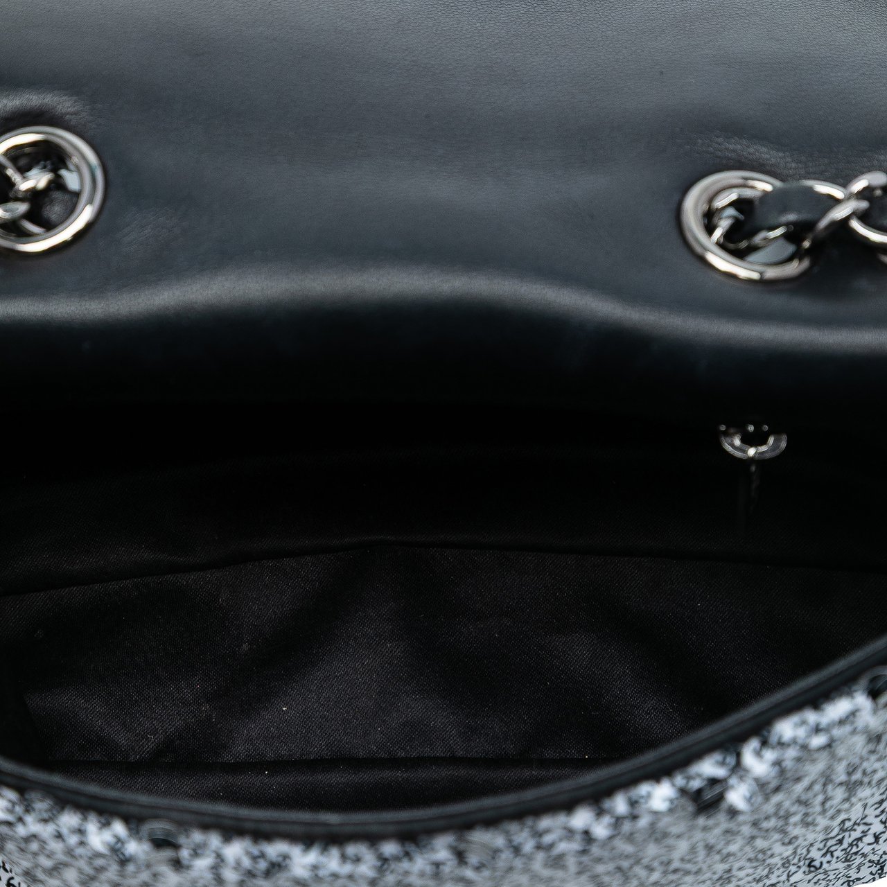 Chanel CC Printed Sequin Single Flap Wit