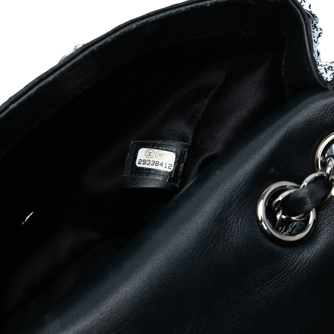 Chanel CC Printed Sequin Single Flap Wit