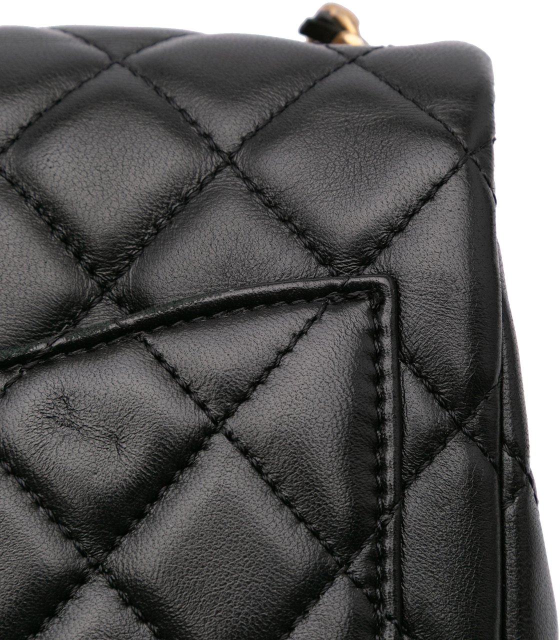 Chanel Mini Square Lambskin Romance Single Flap Zwart