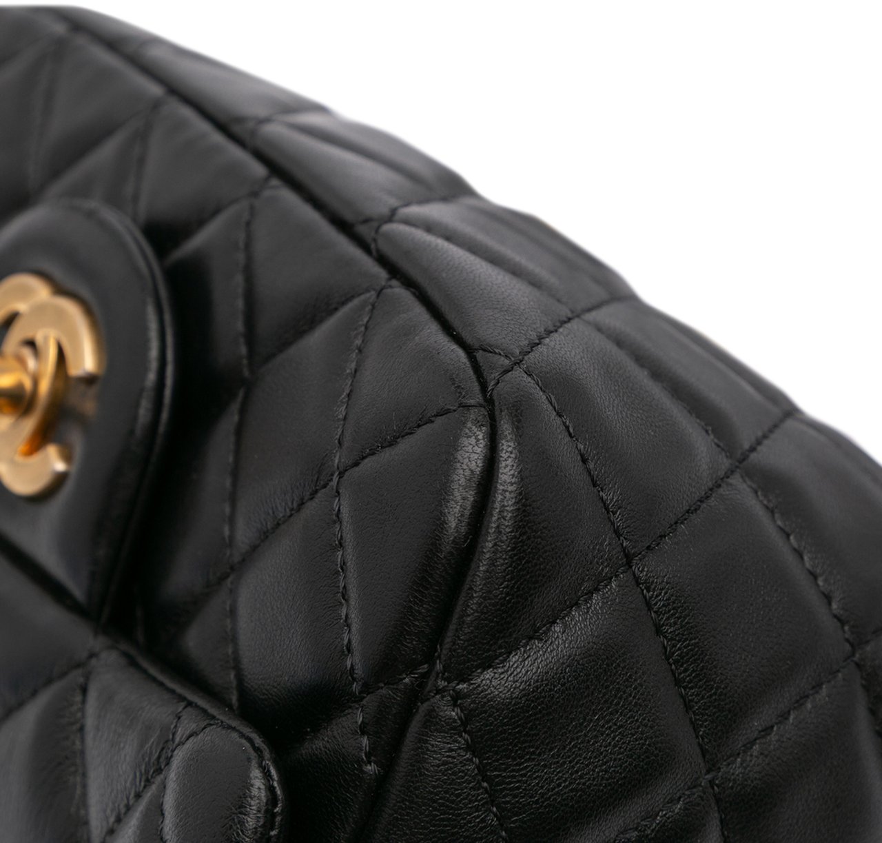 Chanel Mini Square Lambskin Romance Single Flap Zwart