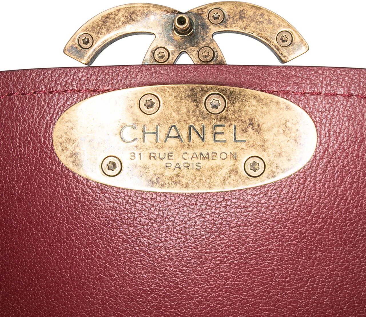 Chanel Small Calfskin Coco Curve Flap Rood