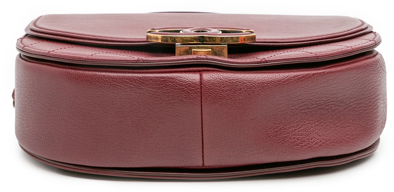 Chanel Small Calfskin Coco Curve Flap Rood