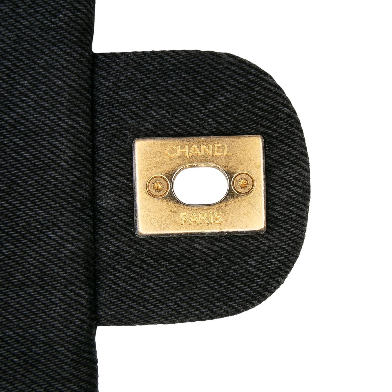 Chanel Mini Rectangular Quilted Denim Mood Flap Grijs