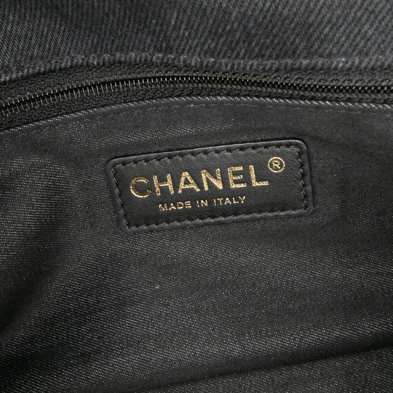 Chanel Mini Rectangular Quilted Denim Mood Flap Grijs